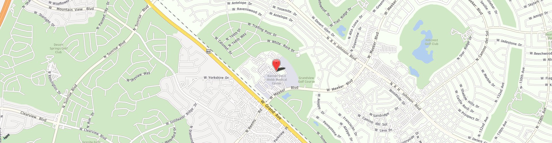 Location Map: 14300 W Granite Valley Sun City West, AZ 85375