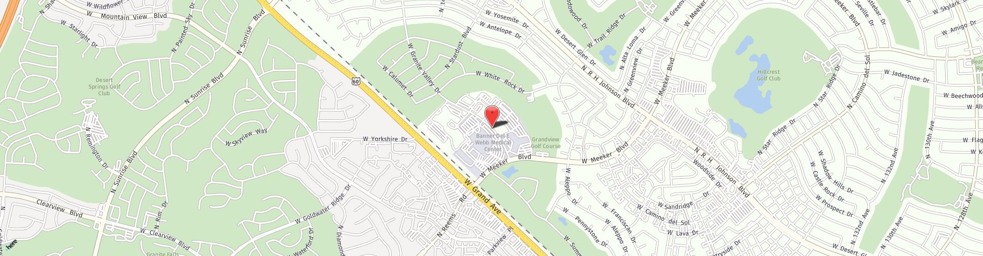 Location Map: 14300 W Granite Valley Drive Sun City West, AZ 85375